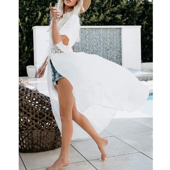 Sexy Open Front Kimono Cardigan - Picture 3 of 5